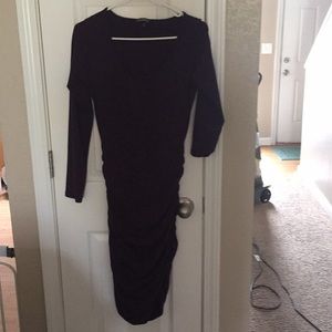 Express purple long sleeve dress.